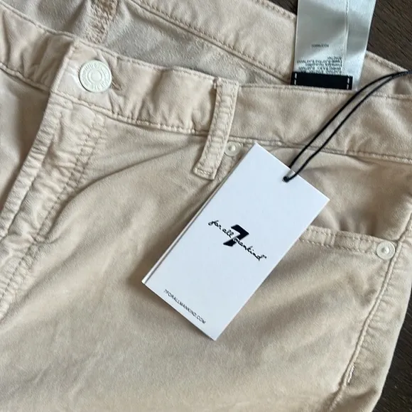 NWT 7 For All Mankind Size 33 Skinny Leg Jeans Mid Rise - Ankle Length