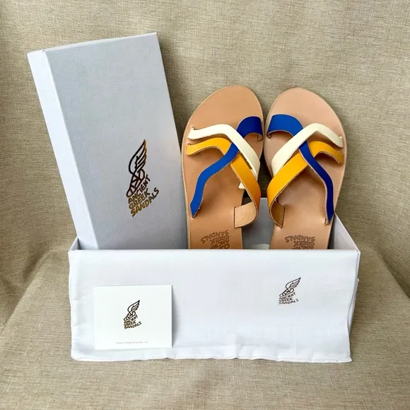 NWT Ancient Greek Sparti Slide Sandals – Multicolor – Size 39 (US 8.5–9)