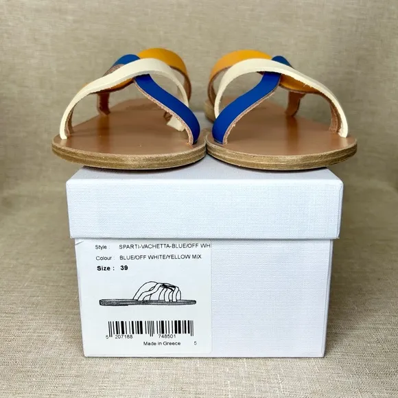 NWT Ancient Greek Sparti Slide Sandals – Multicolor – Size 39 (US 8.5–9)