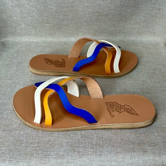 NWT Ancient Greek Sparti Slide Sandals – Multicolor – Size 39 (US 8.5–9)