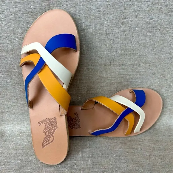 NWT Ancient Greek Sparti Slide Sandals – Multicolor – Size 39 (US 8.5–9)