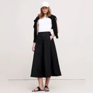 NWT! Banana Republic Cotton Poplin Button-Down Long Midi Skirt - Size Small