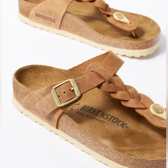 NWT BIRKENSTOCK Braided Gizeh Sandal!