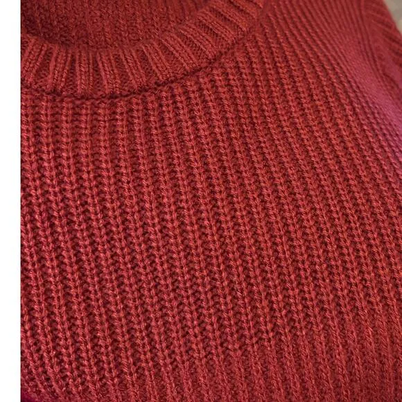 NWT Calvin Klein Sweater Dress Women's Size S Stretch Midi Burgundy Zipper Slit