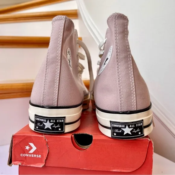 NWT Converse Chuck 70 Hi High Top Sneakers Stone Mauve Light Pink Classic Egret