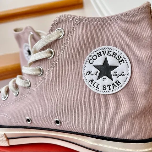 NWT Converse Chuck 70 Hi High Top Sneakers Stone Mauve Light Pink Classic Egret