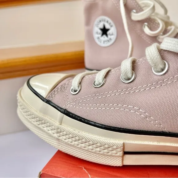 NWT Converse Chuck 70 Hi High Top Sneakers Stone Mauve Light Pink Classic Egret