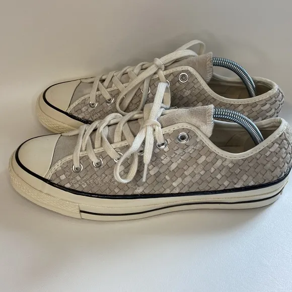 NWT Converse Chuck Taylor 70 Ox Woven Suede Neutral Sneakers