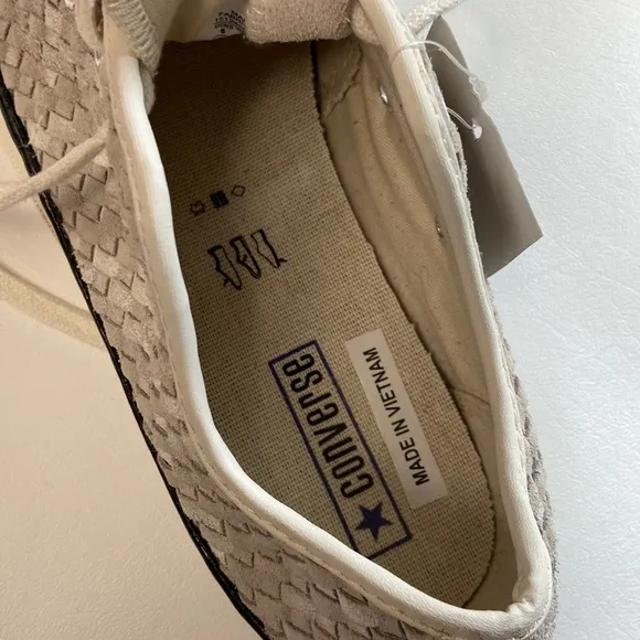 NWT Converse Chuck Taylor 70 Ox Woven Suede Neutral Sneakers