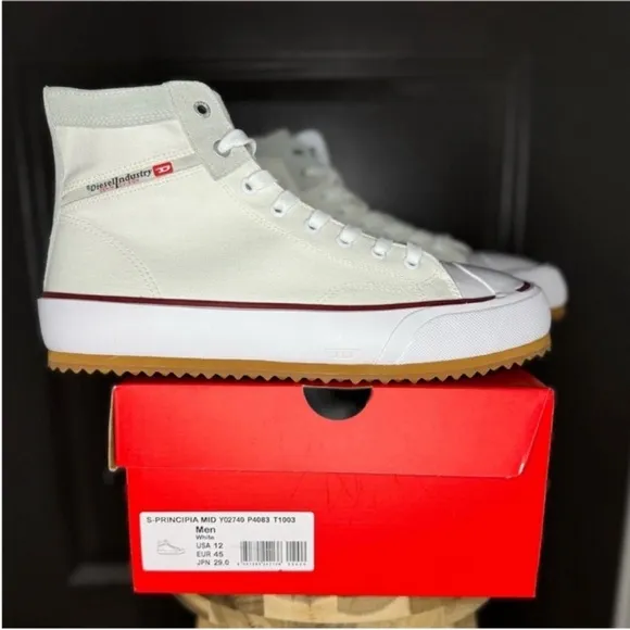 🔥🔥NWT Diesel S-Principia Mid Sneaker, Size 12 | Iconic Style, Ultimate Comfort!