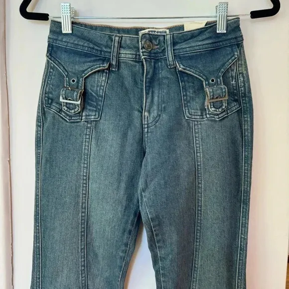NWT Free People We The Free Love Stone Bootcut Flare Jeans Denim Blue