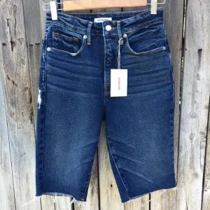 NWT Good American Bermuda High Rise Jean Short 27