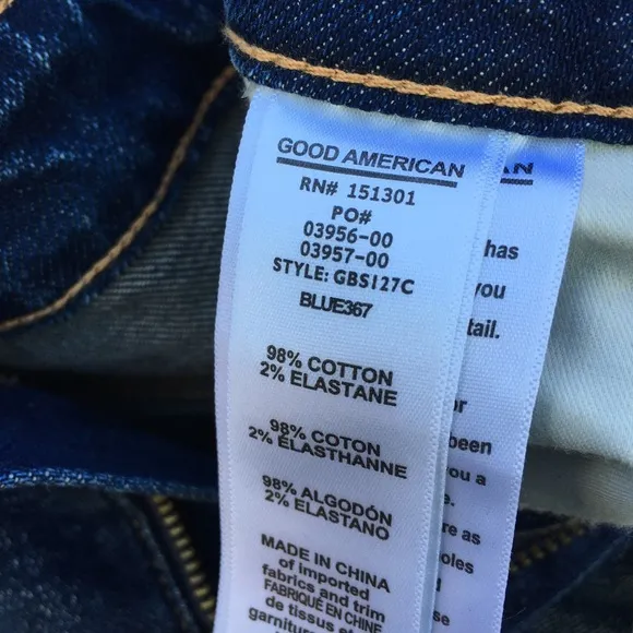 NWT Good American Bermuda High Rise Jean Short 27