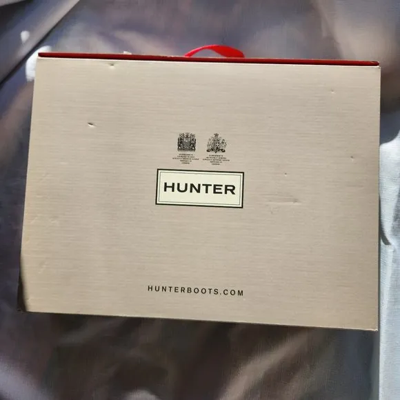 NWT HUNTER Original Kids Gloss/ Rain Boots Dark Oliver UK 4/ US 5B/6G / EU 37