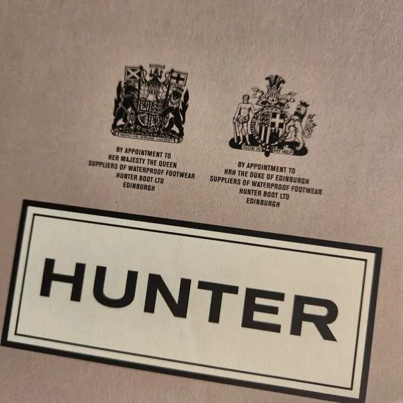 NWT HUNTER Original Kids Gloss/ Rain Boots Dark Oliver UK 4/ US 5B/6G / EU 37