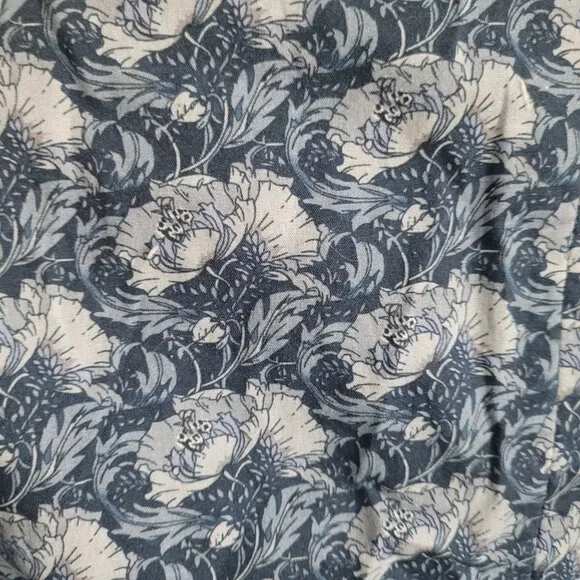 NWT HYACINTH HOUSE By Tuckernuck Women's Midi Dress Blue Floral Size L