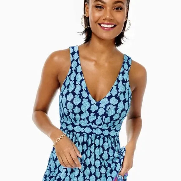 NWT Lilly Pulitzer Giorgina Maxi Dress Multi Ride The Wave Engineered Sz 14, 16