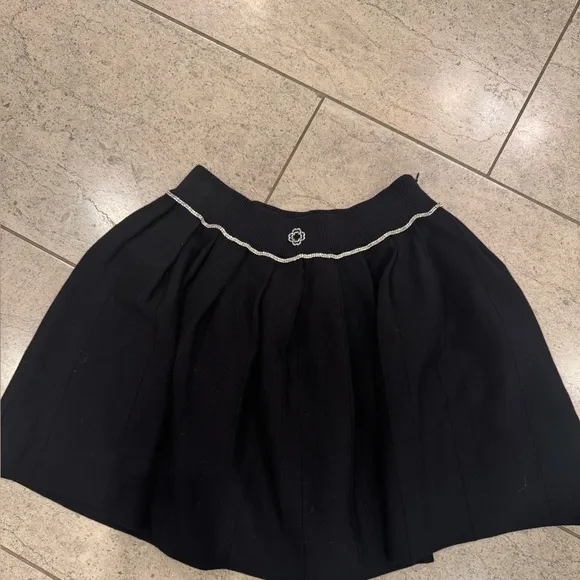 NWT Maje Pleated knit short skirt