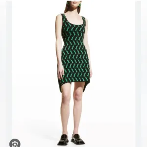 NWT Proenza Schouler Parrot Jacquard Sculpted Tank open cut out back mini Dress