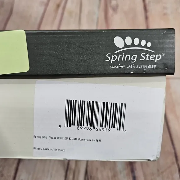 NWT Spring Step | Black Tispea Loafer Flat