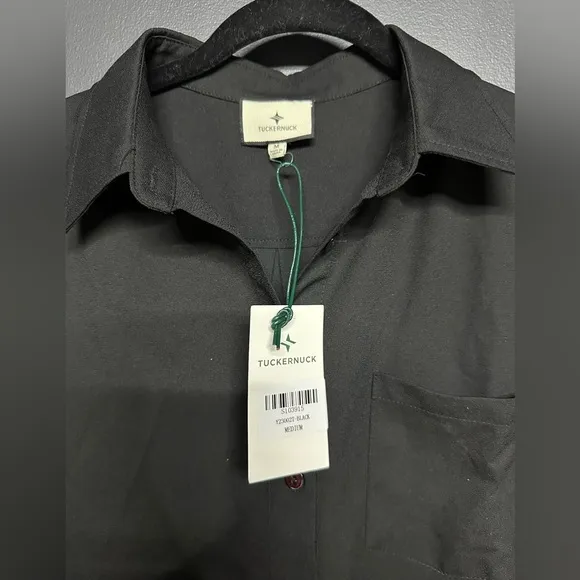 NWT Tuckernuck Callahan Shirt Dress Black Crepe M