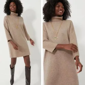 NWT Tuckernuck Hazelwood Vivianne Dress Size L Beige Neutral Pomander Place