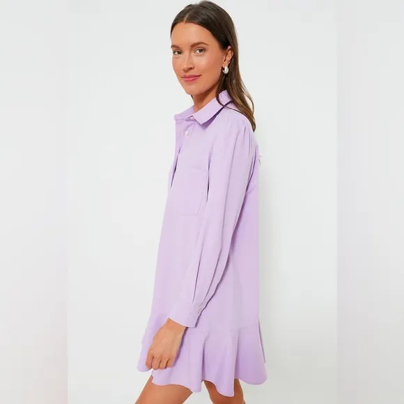 NWT TUCKERNUCK Lilac Crepe Callahan Shirt Dress Sz XXL