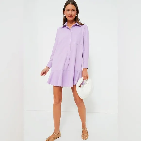 NWT TUCKERNUCK Lilac Crepe Callahan Shirt Dress Sz XXL
