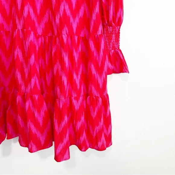 NWT Tuckernuck Pomander Place Kenzo Ikat Dress Pink Size Medium