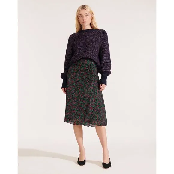 NWT Veronica beard 100% silk Minetta skirt