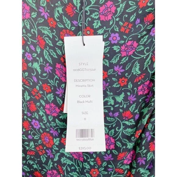 NWT Veronica beard 100% silk Minetta skirt