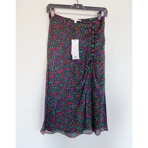 NWT Veronica beard 100% silk Minetta skirt