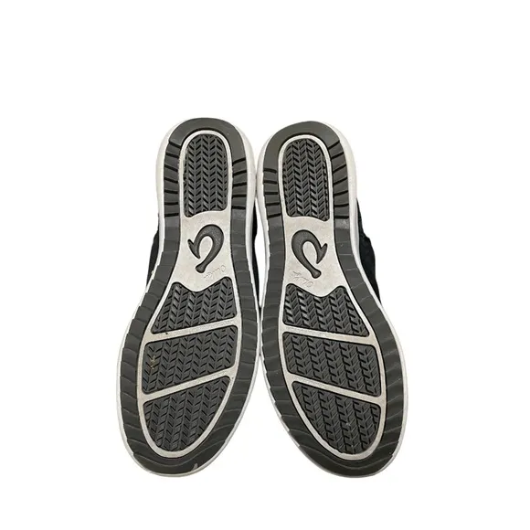 Olukai Malua Hulu‎ Boots Women's 6.5 Shearling Lined Nubuck Leather Black
