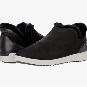 Olukai Malua Hulu‎ Boots Women's 6.5 Shearling Lined Nubuck Leather Black