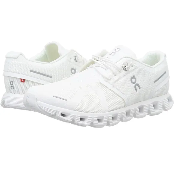 On Cloud 5 Running White Athletic Sneakers