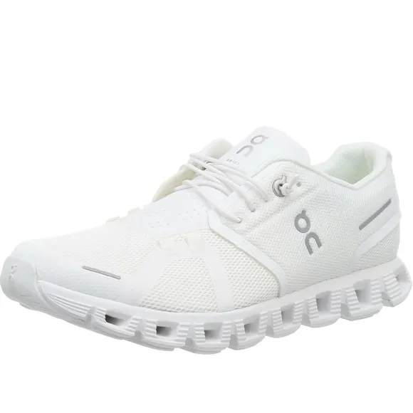 On Cloud 5 Running White Athletic Sneakers