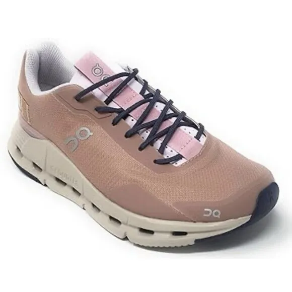 On Cloudnova Women's Shoes Size 9.5 Rose Brown Running Trainers Athletic