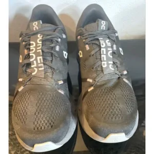 On Cloudsurfer Men’s Running Sneakers Black/Gray Size 11.5 Medium Front Laces