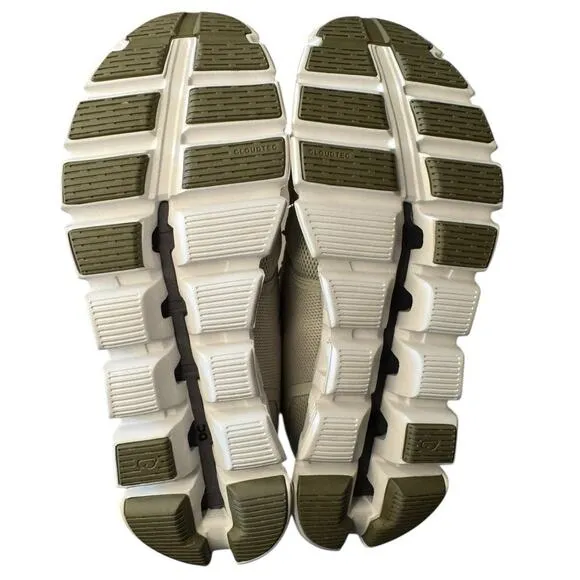 ON Running Cloud 5 Sneakers NEW Chalk Grove Green/Gray Men’s 9.5 Women’s 11