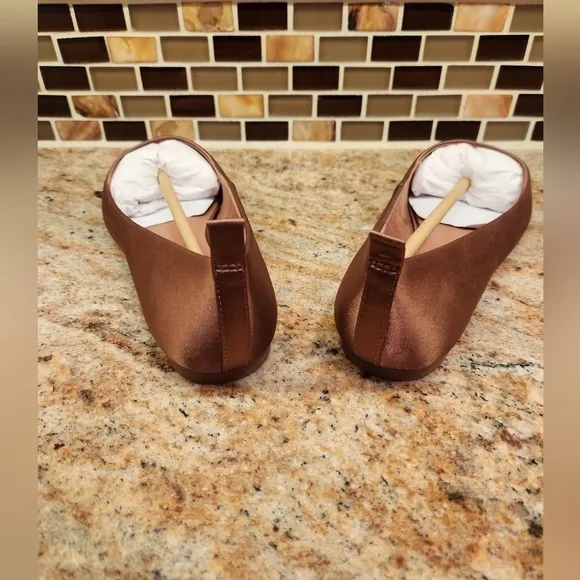 Open Edit Tan Mocha Flats , Size 6, New With Box