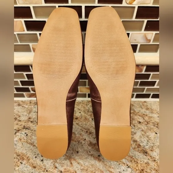 Open Edit Tan Mocha Flats , Size 6, New With Box