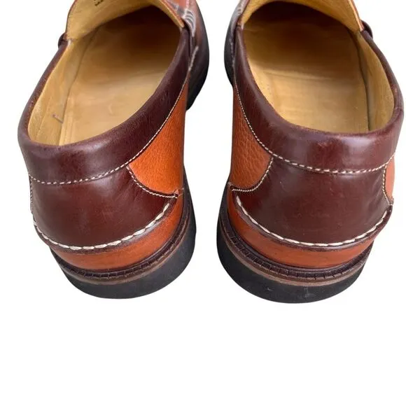 Orvis Two Toned Leather Men’s 10.5 Loafers Dress Shoes Slip On