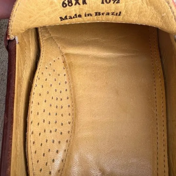 Orvis Two Toned Leather Men’s 10.5 Loafers Dress Shoes Slip On
