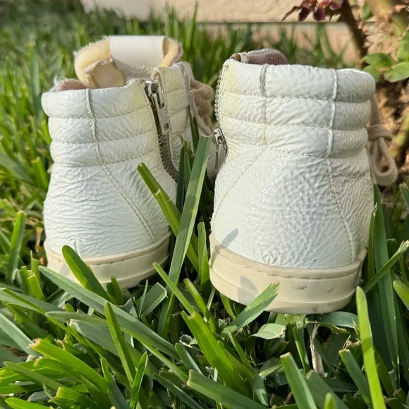P448 high top white patent leather sneakers Medusa color size 35 US 5