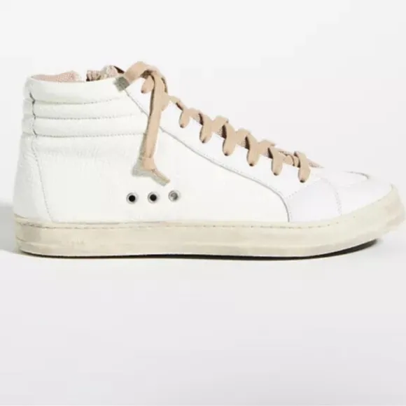 P448 high top white patent leather sneakers Medusa color size 35 US 5