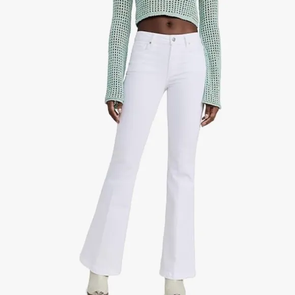 PAIGE Genevieve White Jeans