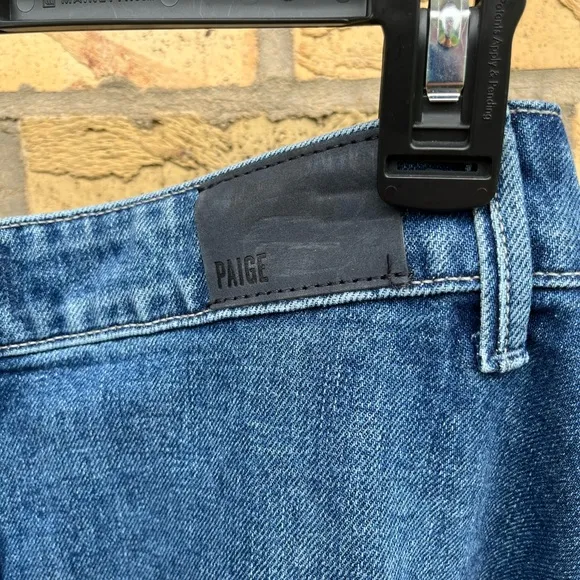 Paige Maren Button Front Denim Keiko Midi Maxi Jean Skirt Sz 28