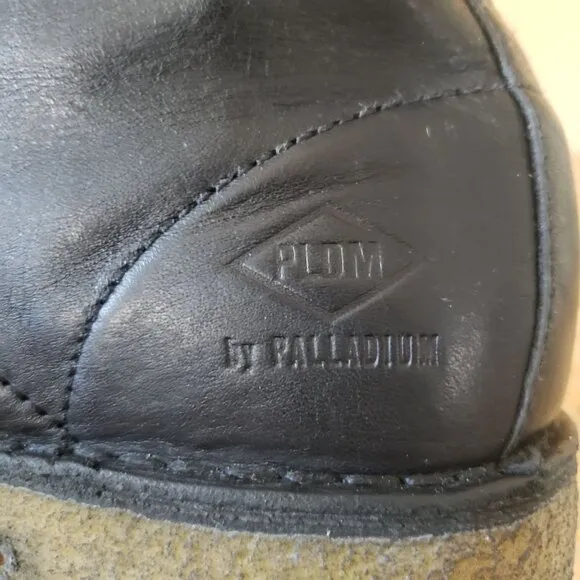 Palladium PLDM Palamos Black Leather Chukka Ankle Boot Sz 10.5 Made In Portugal