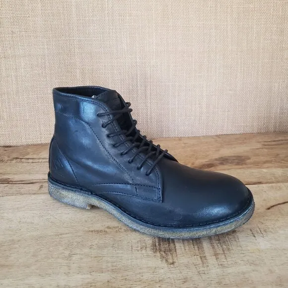 Palladium PLDM Palamos Black Leather Chukka Ankle Boot Sz 10.5 Made In Portugal