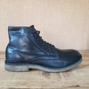 Palladium PLDM Palamos Black Leather Chukka Ankle Boot Sz 10.5 Made In Portugal